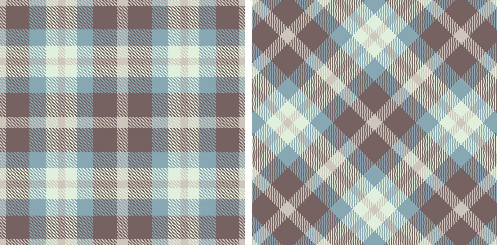 Deep Silver Seamless Tartan with Metallic Reddish Grey accents Fabric Design vector