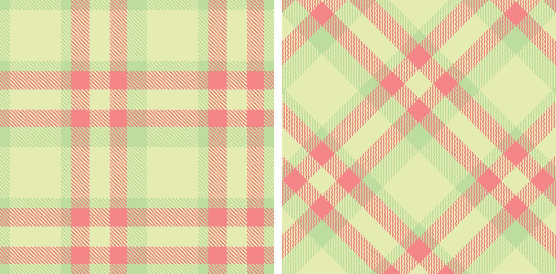 Smoky Light Grey Green Seamless Tartan with Pastel Egg Shell accents Fabric Design vector