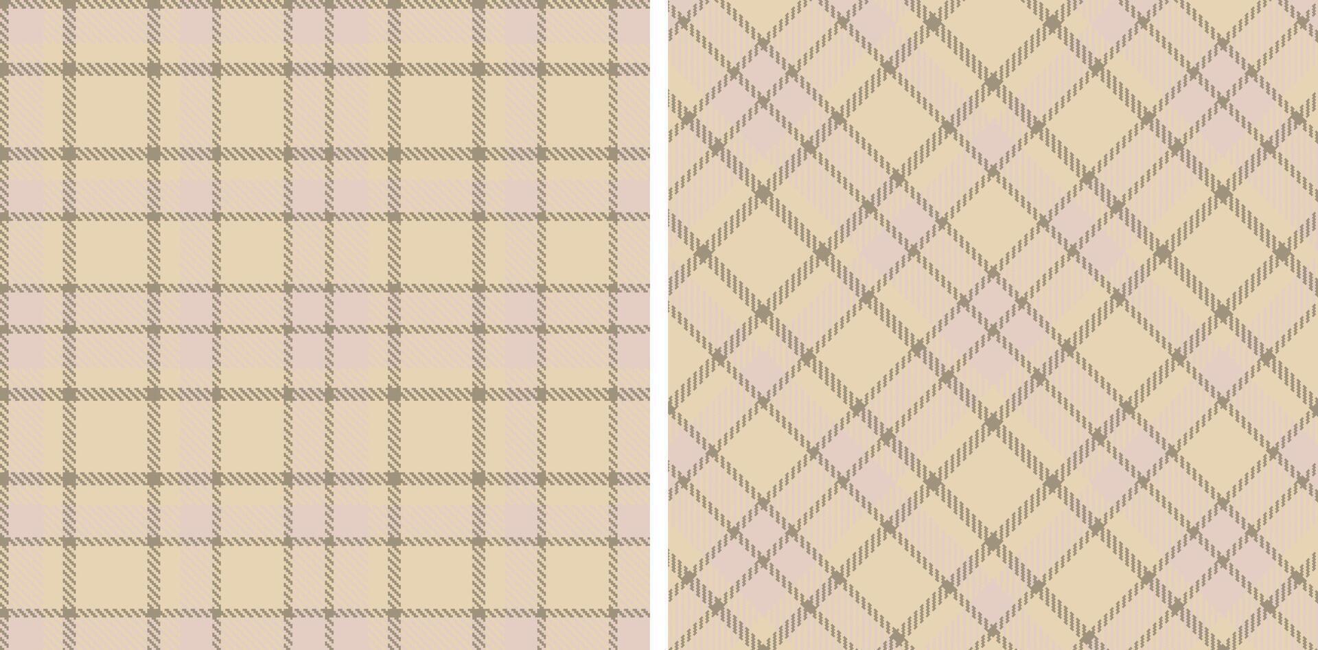 Pastel Seamless Tartan in Dark Cement tones Fabric Design Variant 360 vector