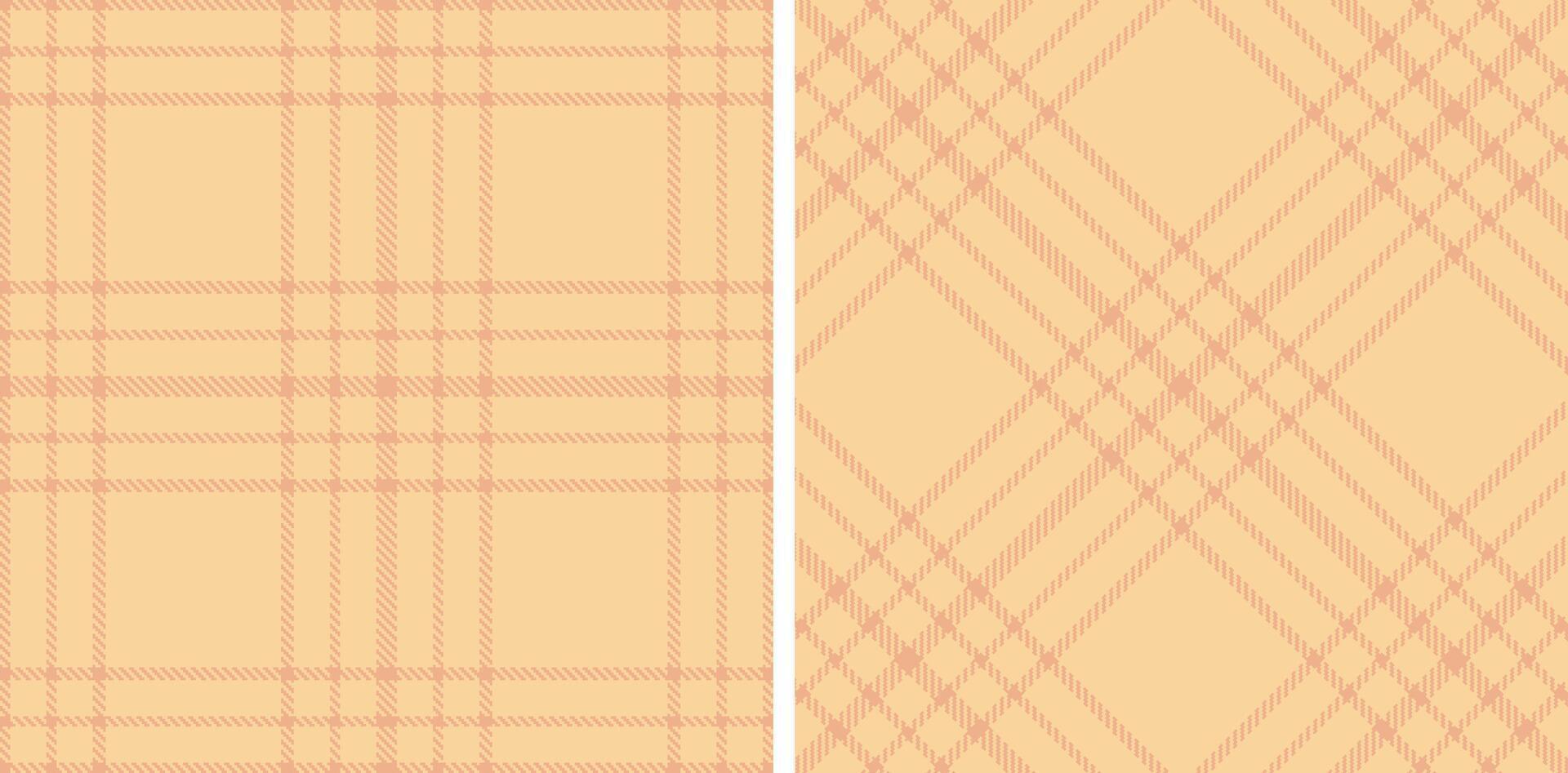 Pastel Seamless Tartan in Smoky Pale Salmon tones Fabric Design Variant 364 vector
