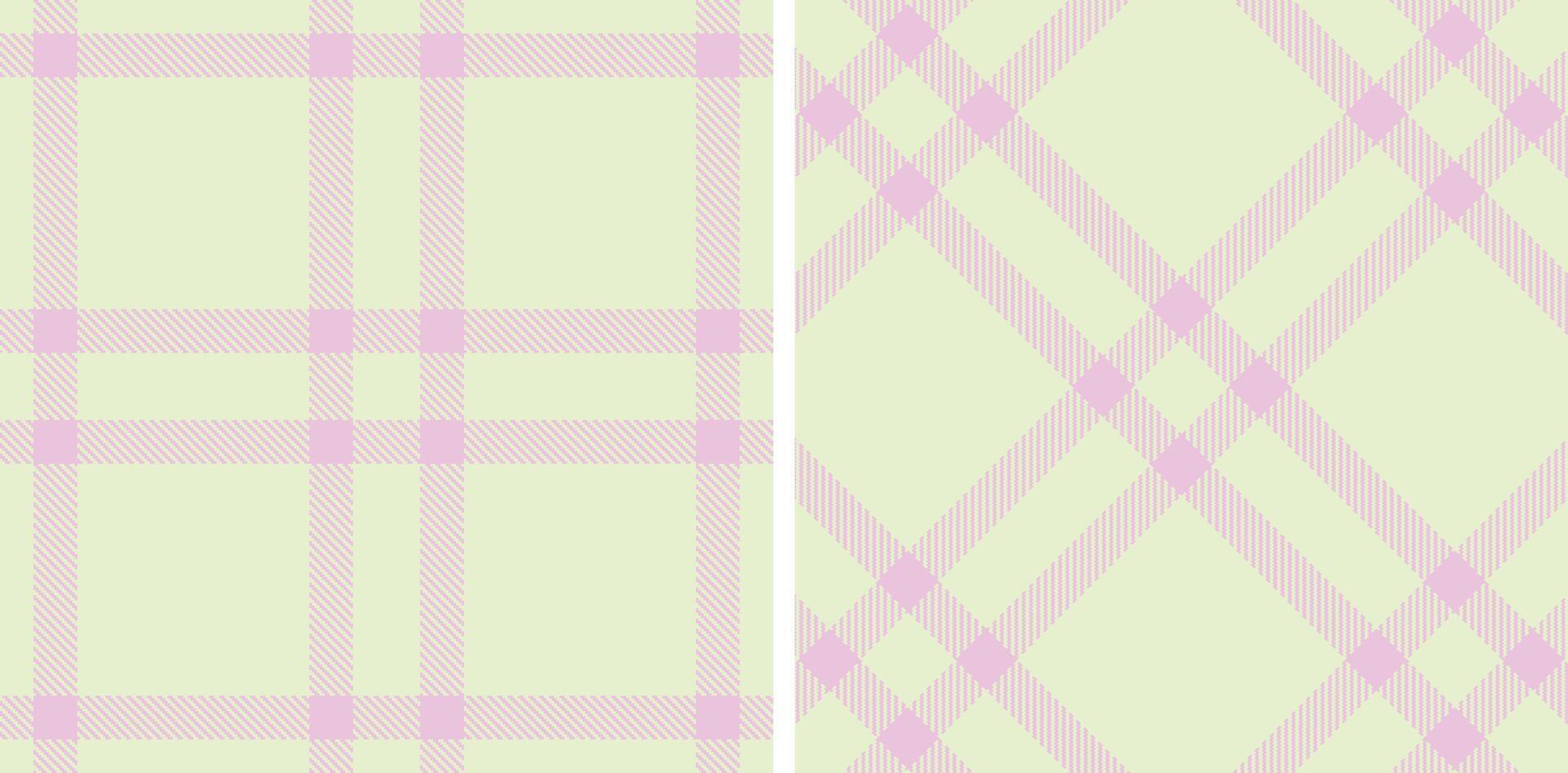Warm Eggshell Seamless Tartan with Metallic Light Lavendar accents Fabric Design vector