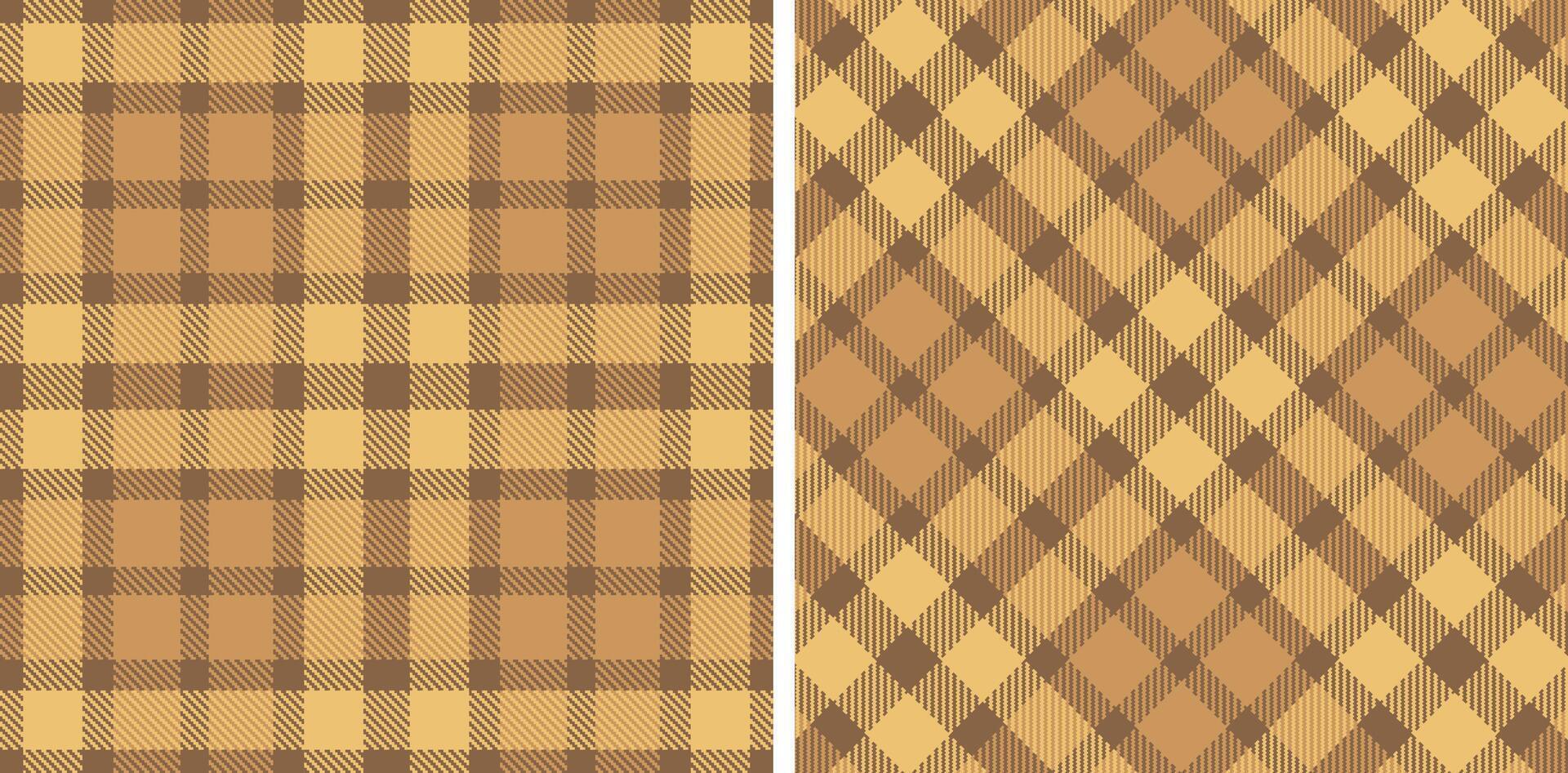 Pastel Dusty Cocoa Seamless Tartan Fabric Design vector