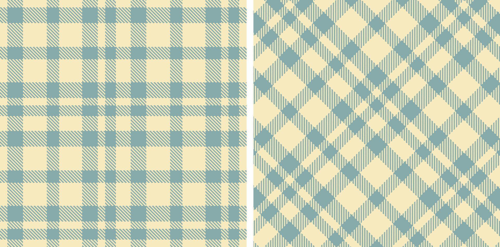 Warm Pale Seamless Tartan with Light Cool Grey accents Fabric Design vector