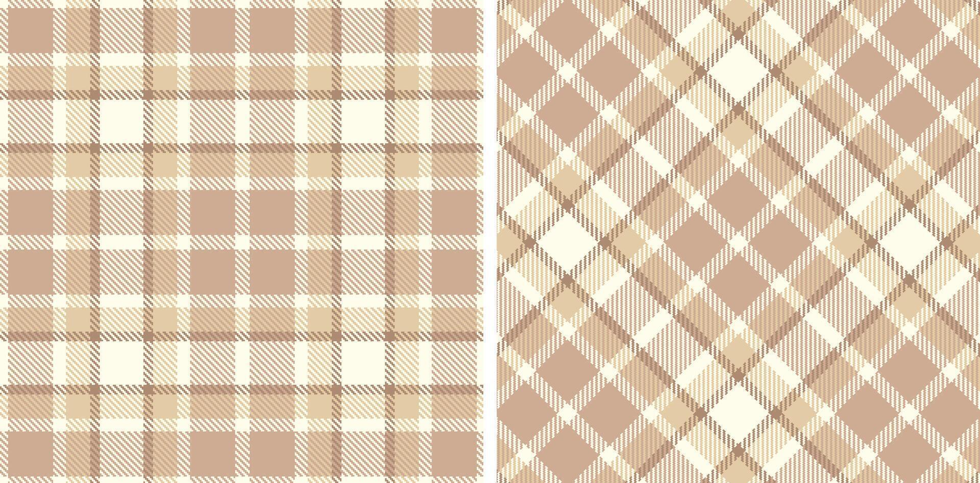 Pastel Seamless Tartan in Bright Off White tones Fabric Design Variant 569 vector
