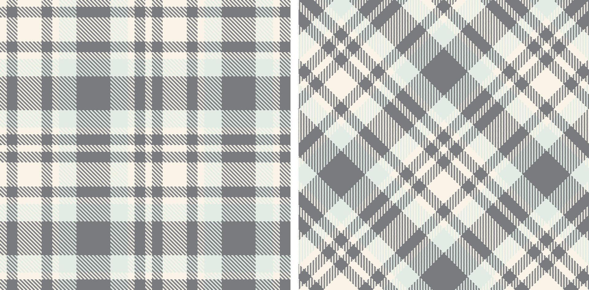 Dark Very Light Pink Seamless Tartan with Dark Medium Grey accents Fabric Design vector