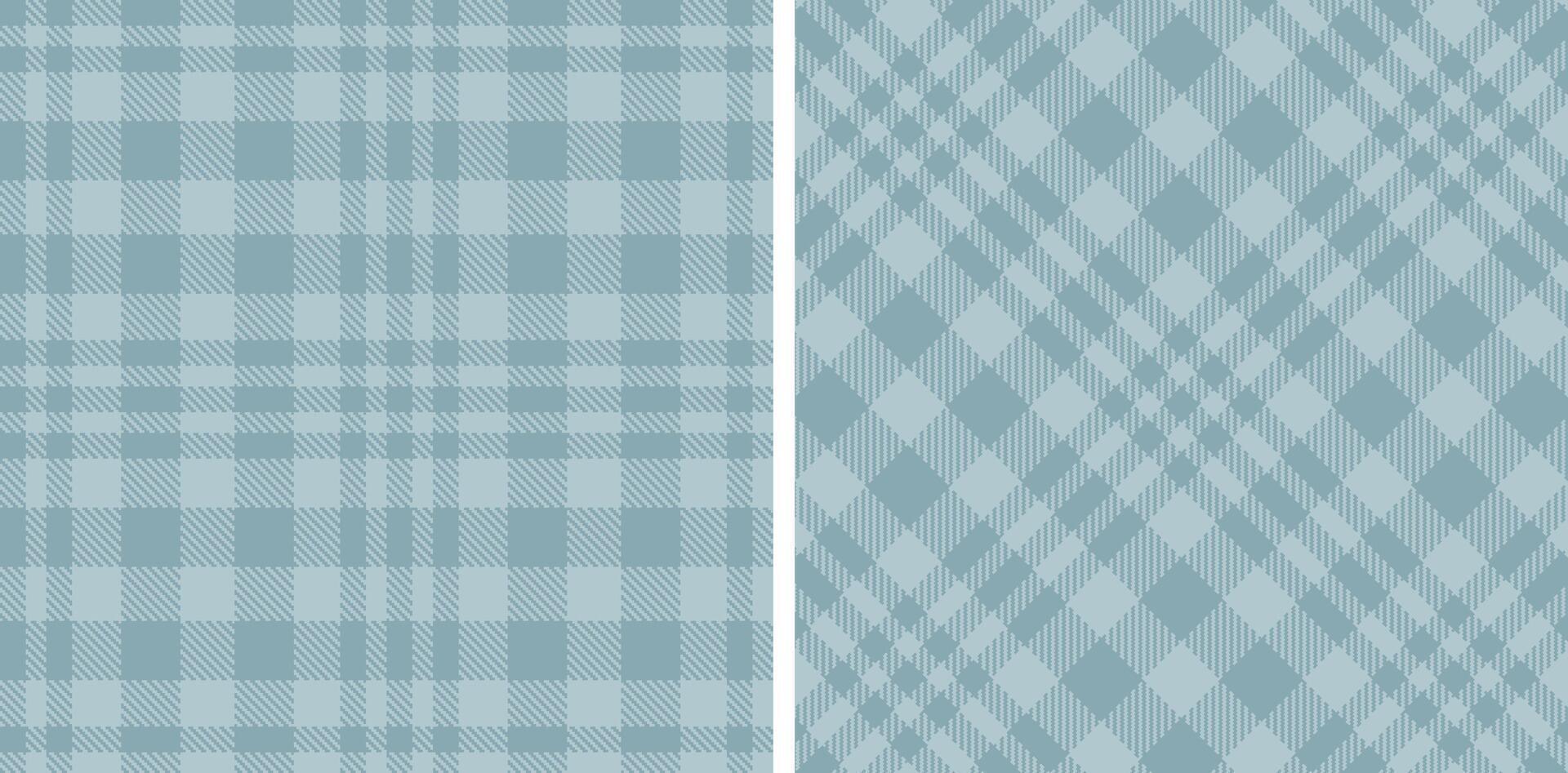 Iridescent Bluegrey and Pale Silver Seamless Tartan Fabric Design vector