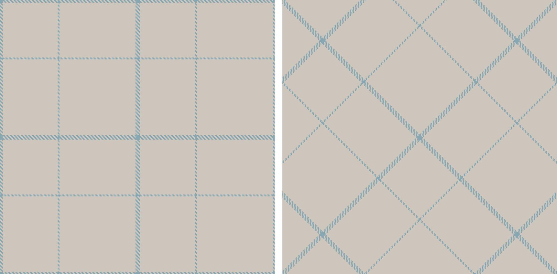 Pastel Muted Bluegrey Seamless Tartan Fabric Design vector