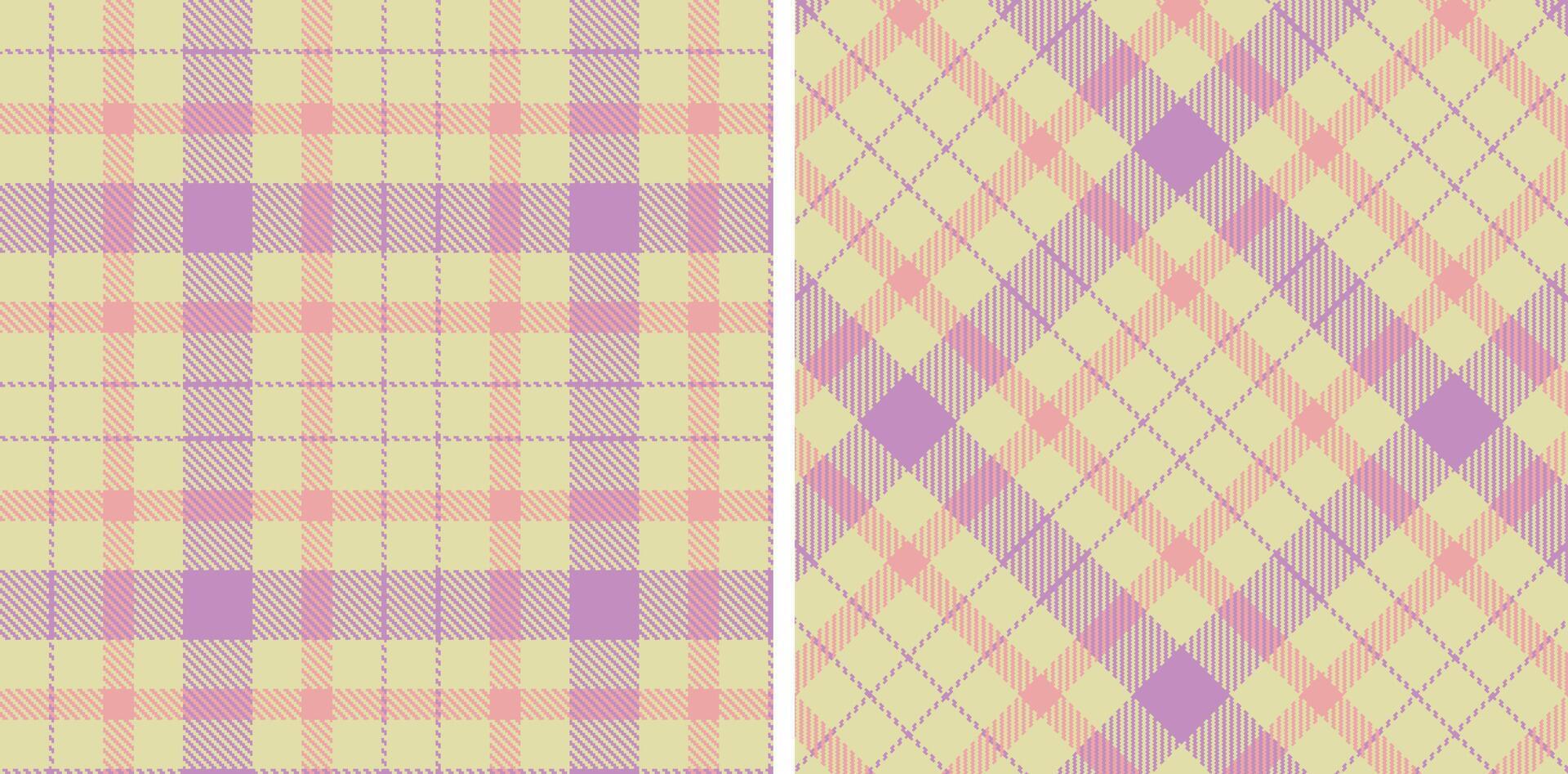 Pastel Cool Beige Seamless Tartan Fabric Design Variant 716 vector