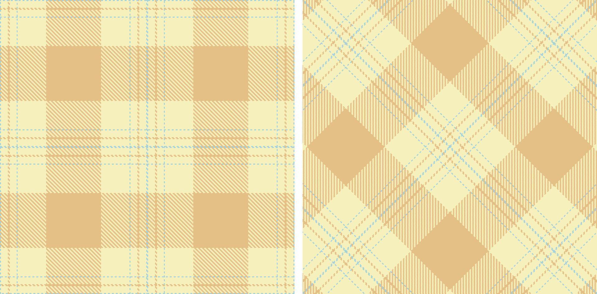 Pastel Seamless Tartan in Bright Egg Shell tones Fabric Design vector