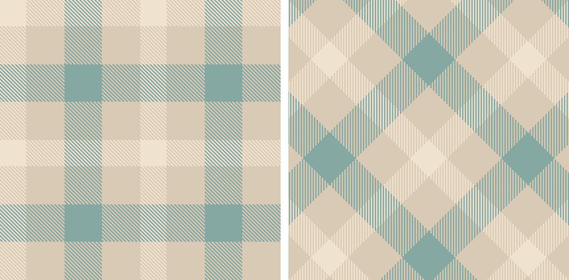 Dusty Light Grey and Soft Cool Grey Seamless Tartan Fabric Design vector