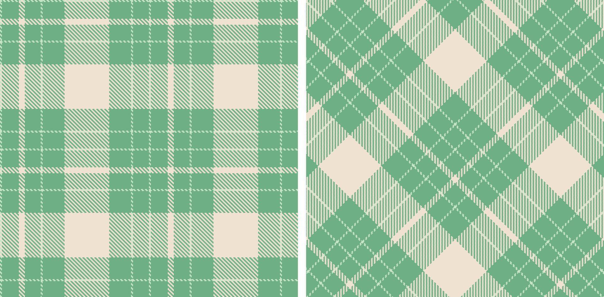 Iridescent Tea and Soft Pale Aqua Seamless Tartan Fabric Design vector