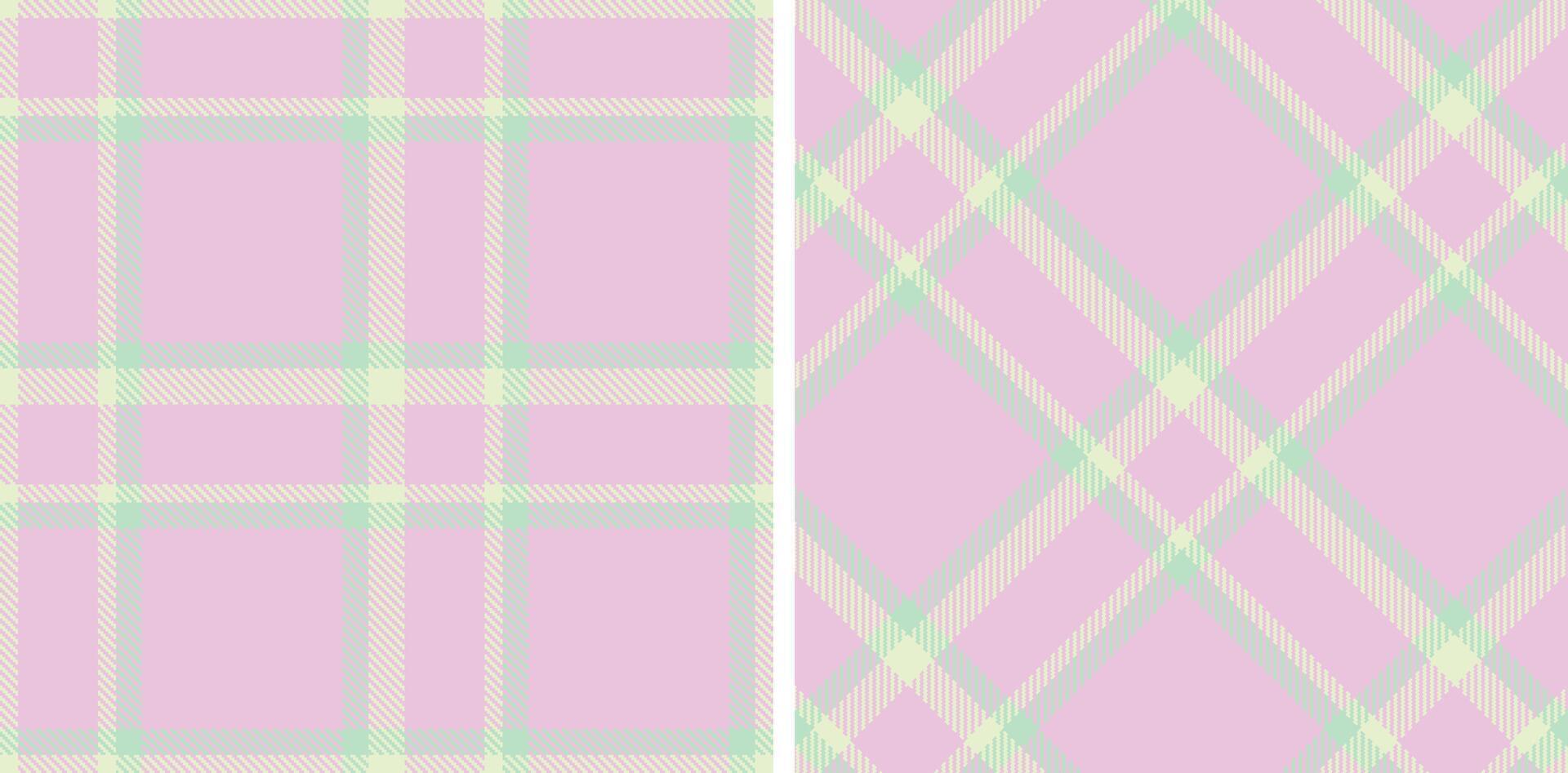 Pastel Seamless Tartan in Smoky Eggshell tones Fabric Design vector