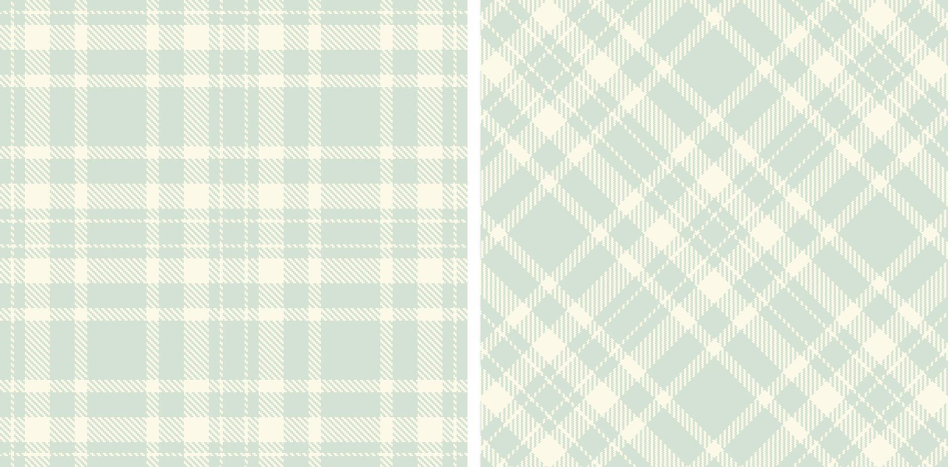 Metallic Light Grey Seamless Tartan with Smoky Off White accents Fabric Design vector