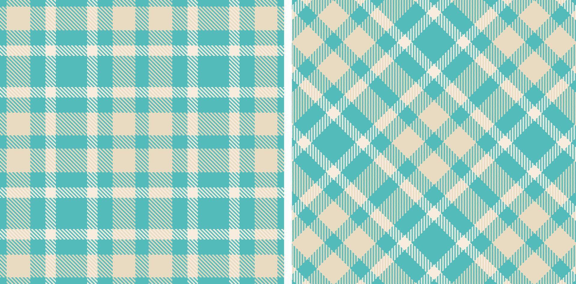Metallic Topaz Seamless Tartan with Rich Light Grey accents Fabric Design vector
