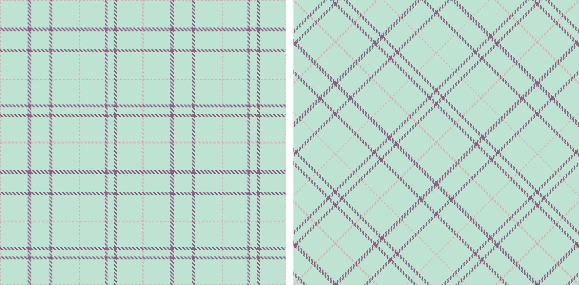 Pastel Dusty Duck Egg Blue Seamless Tartan Fabric Design vector