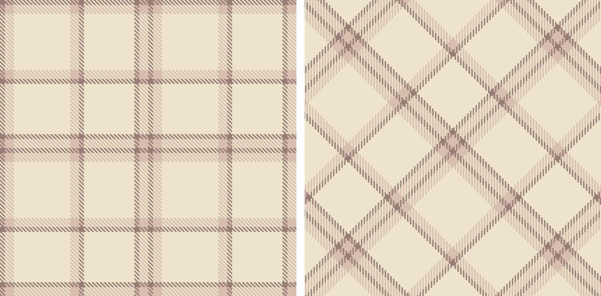 Pastel Seamless Tartan in Deep Reddish Grey tones Fabric Design vector
