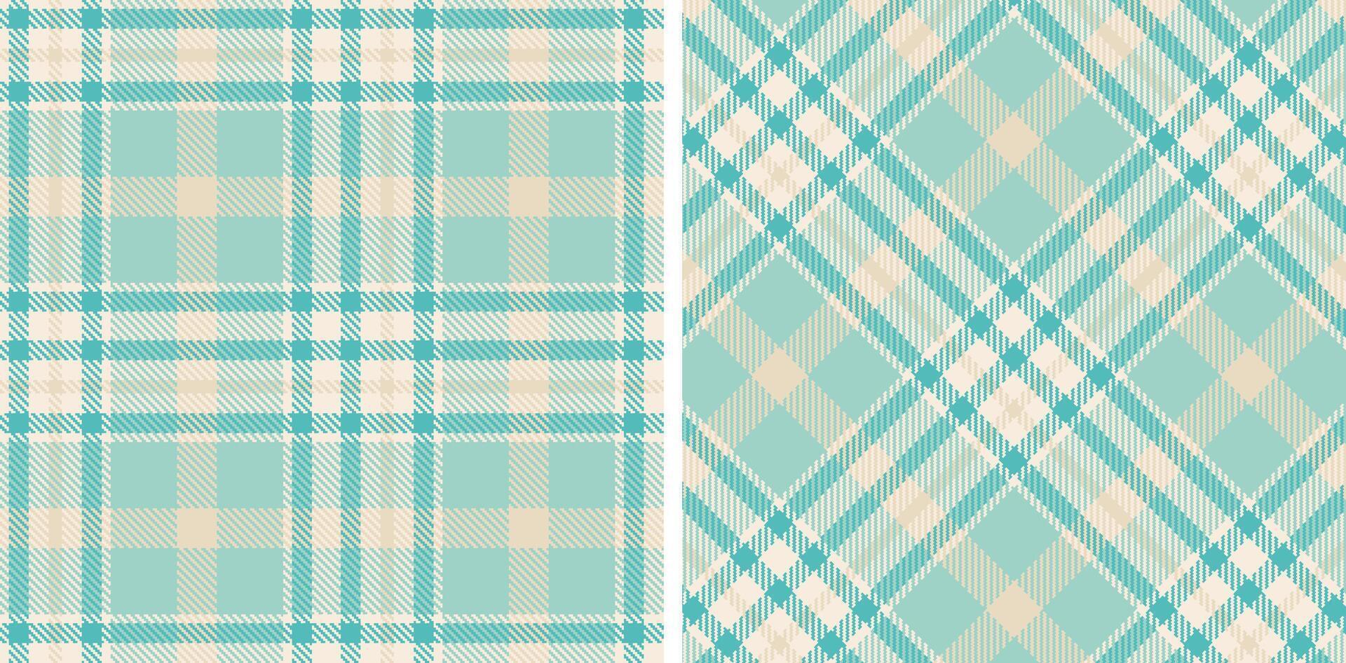 Light Very Light Pink Seamless Tartan with Rich Topaz accents Fabric Design Variant 900 vector