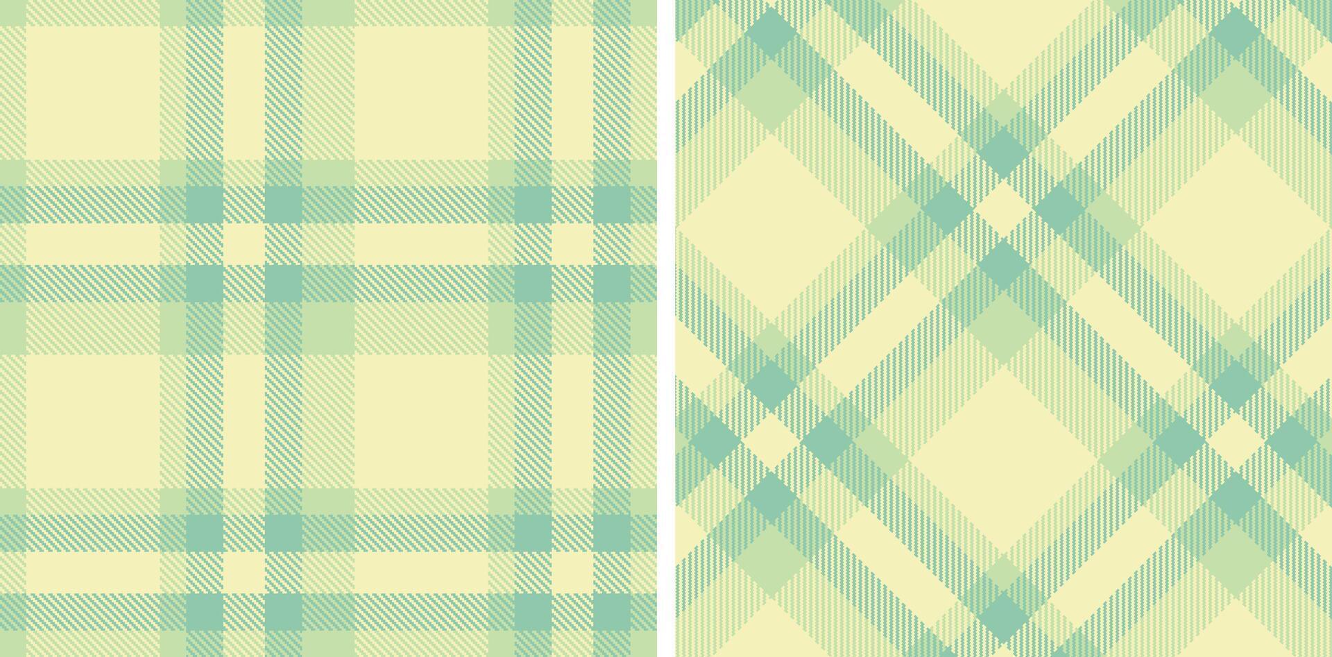 Metallic Light Grey Green and Metallic Egg Shell Seamless Tartan Fabric Design vector