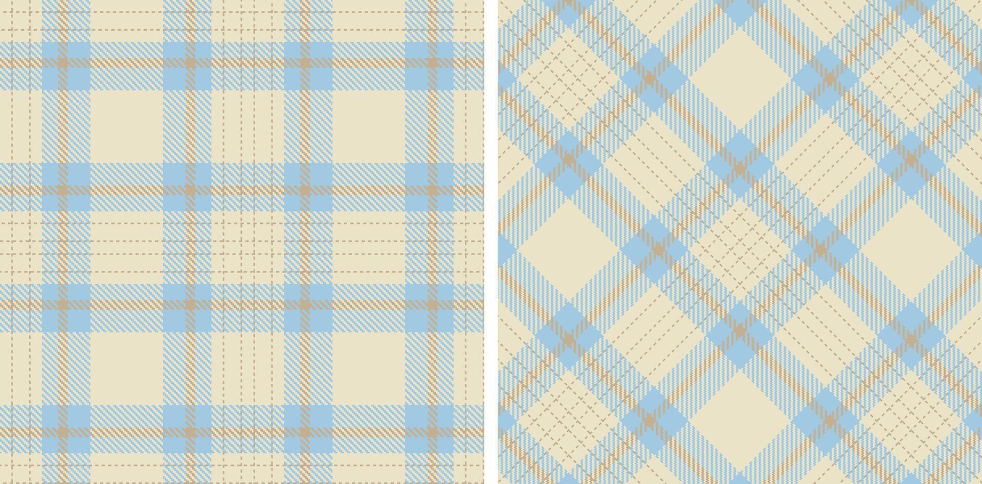 Pastel Pastel Off White Seamless Tartan Fabric Design vector