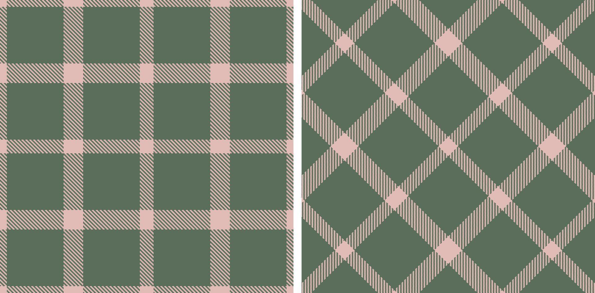 Dark Pinkish Grey and Light Medium Grey Seamless Tartan Fabric Design vector