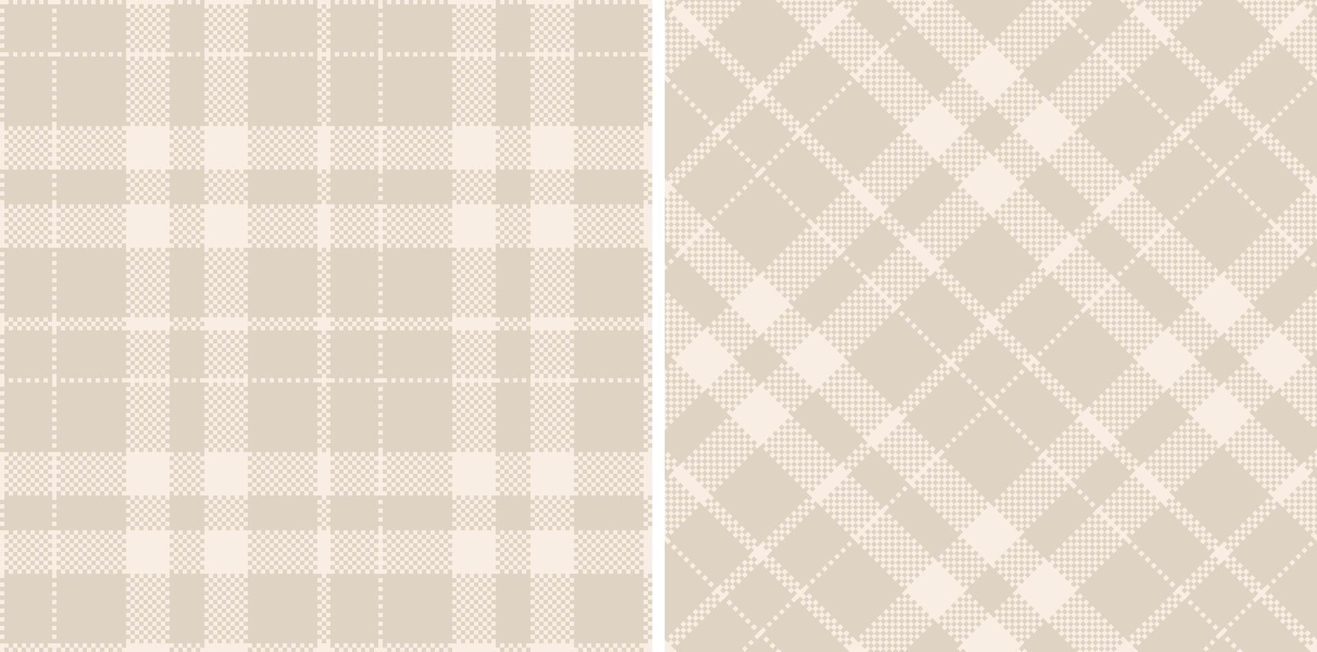 Cool Very Light Pink Seamless Madras Plaid with Light Light Grey accents Textile Design vector