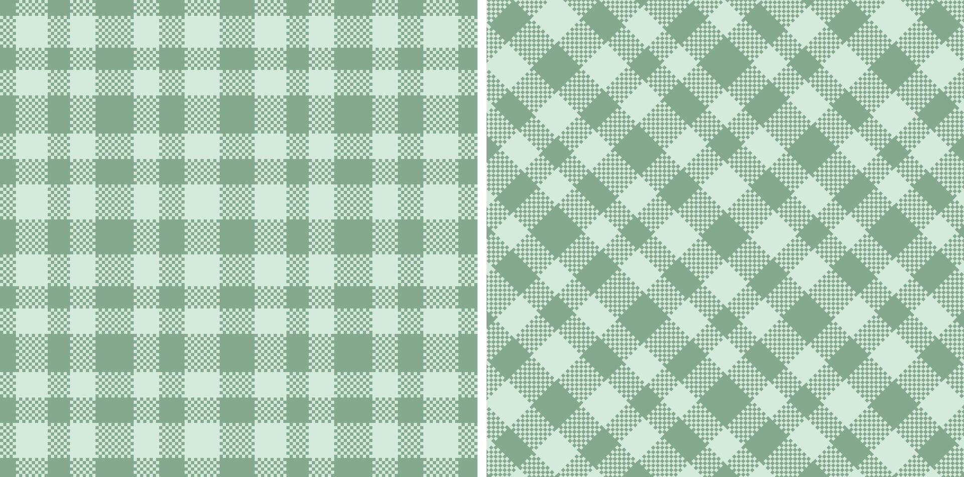 Iridescent Greenish Grey Seamless Madras Plaid with Soft Ice accents Textile Design vector