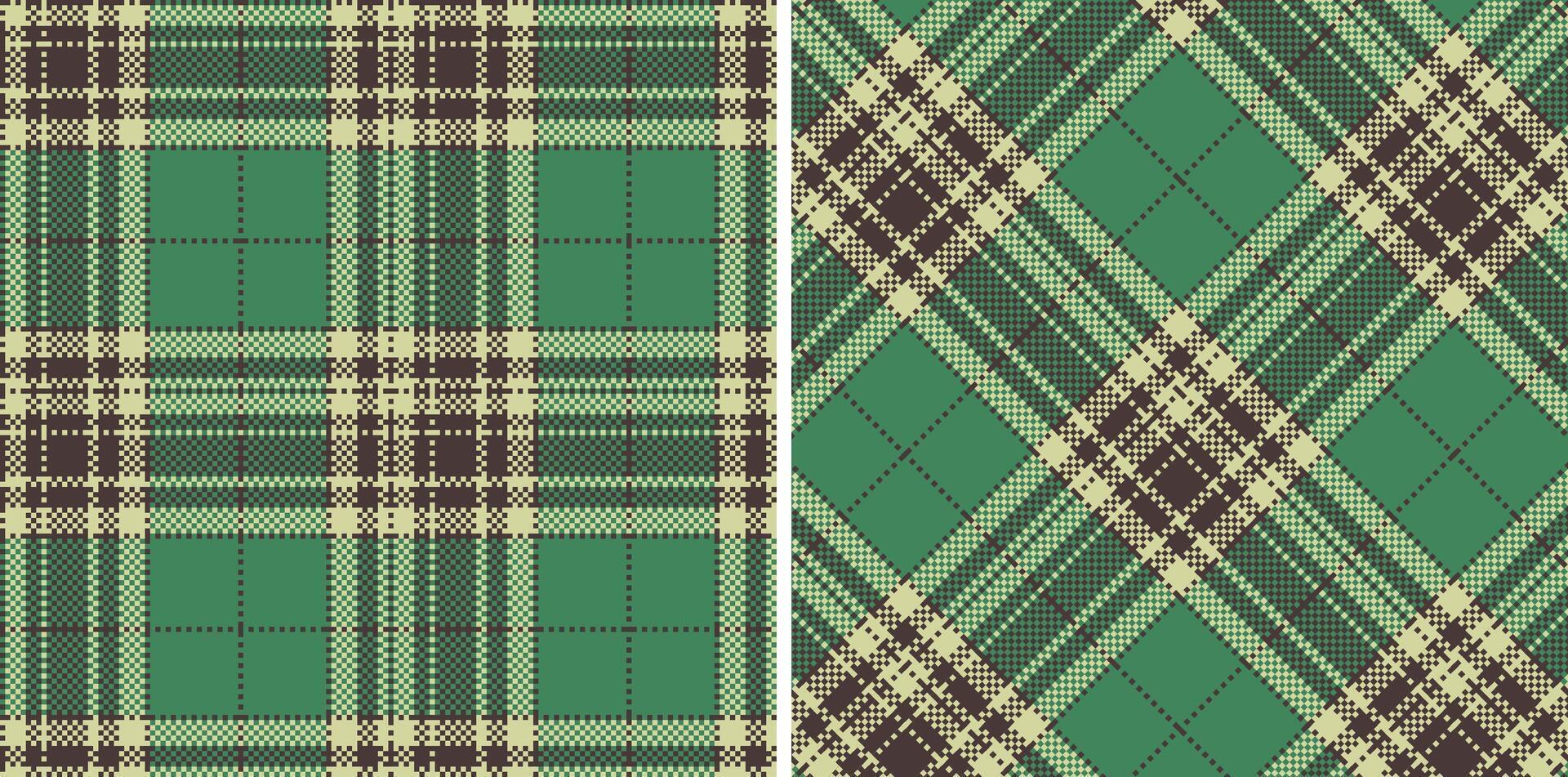 Vivid Dark Grey Seamless Madras Plaid with Cool Beige accents Textile Design vector