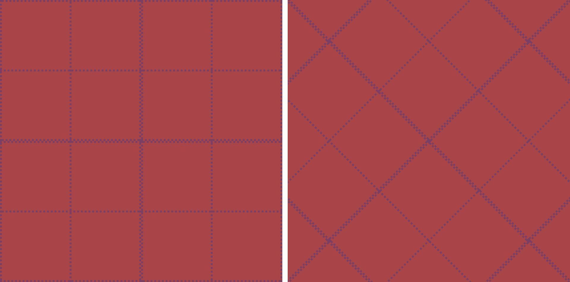 Soft Bruise Seamless Madras Plaid with Bright Dusty Red accents Textile Design vector