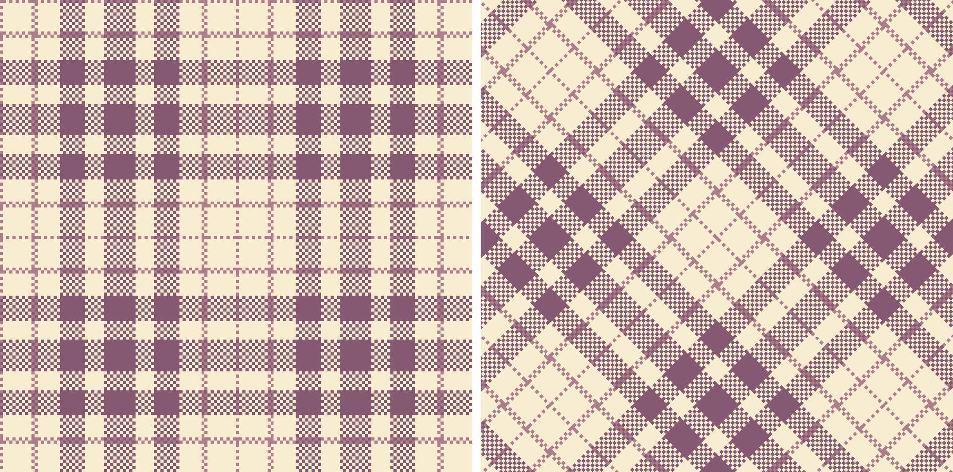 Modern Seamless Madras Plaid in Neon Off White tones Textile Design vector