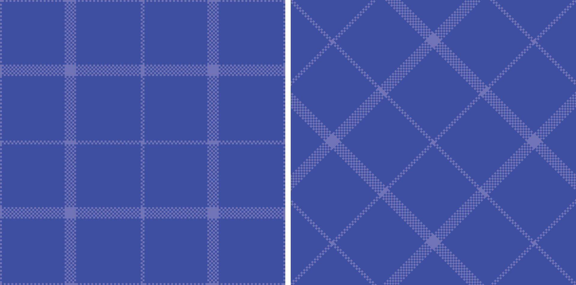 Modern Warm Cornflower Seamless Madras Plaid Textile Design vector