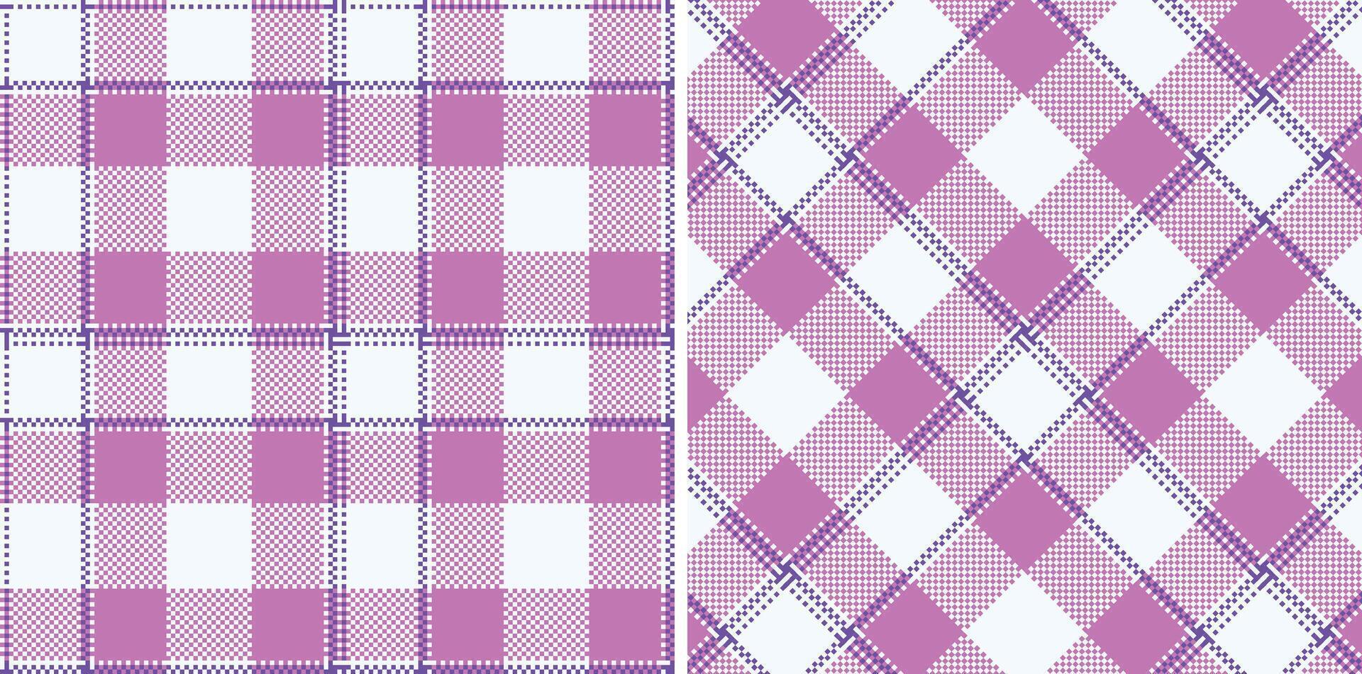 Modern Metallic Pale Grey Seamless Madras Plaid Textile Design vector