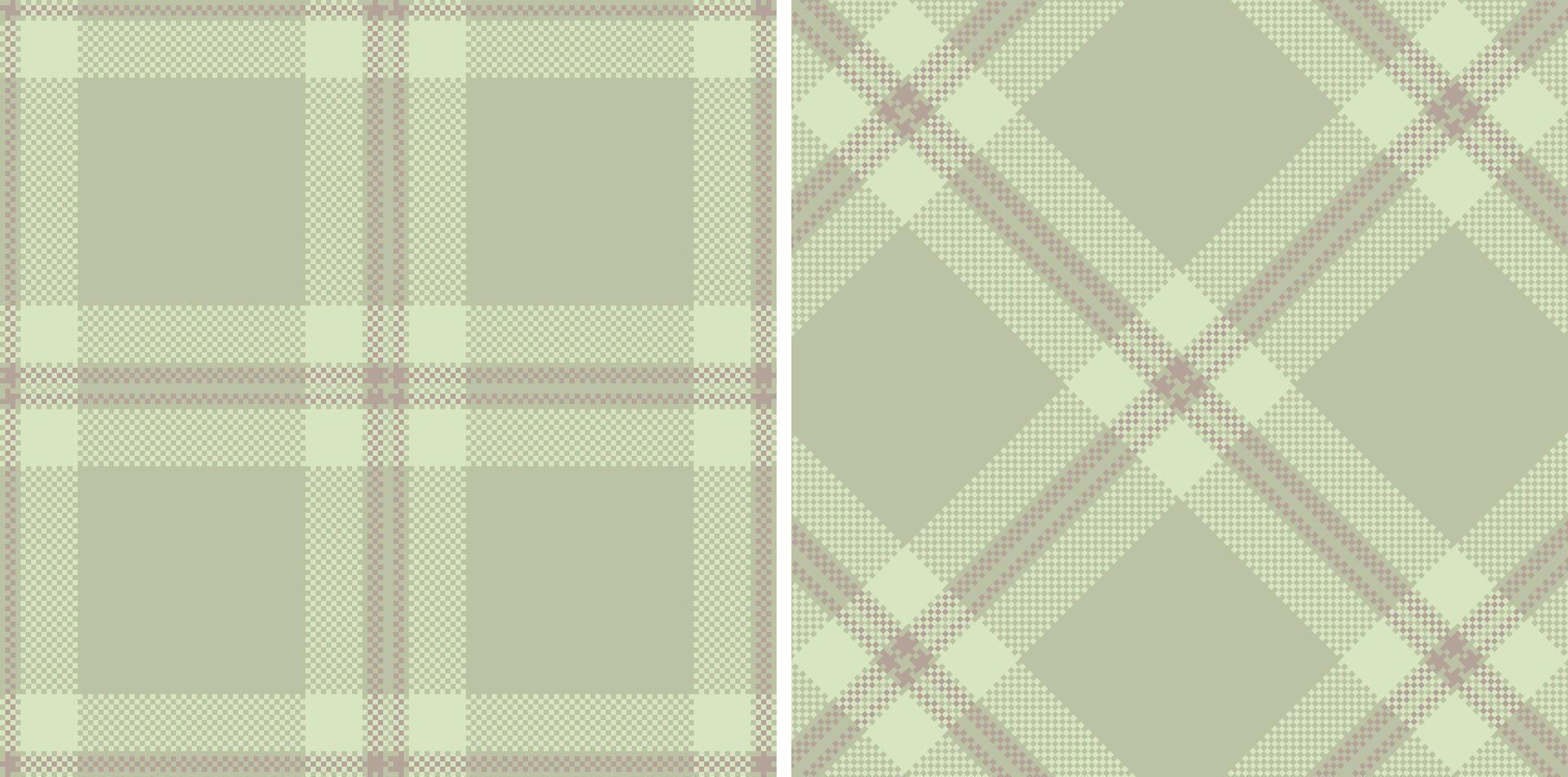 Neon Bland Seamless Madras Plaid with Muted Greyish accents Textile Design vector