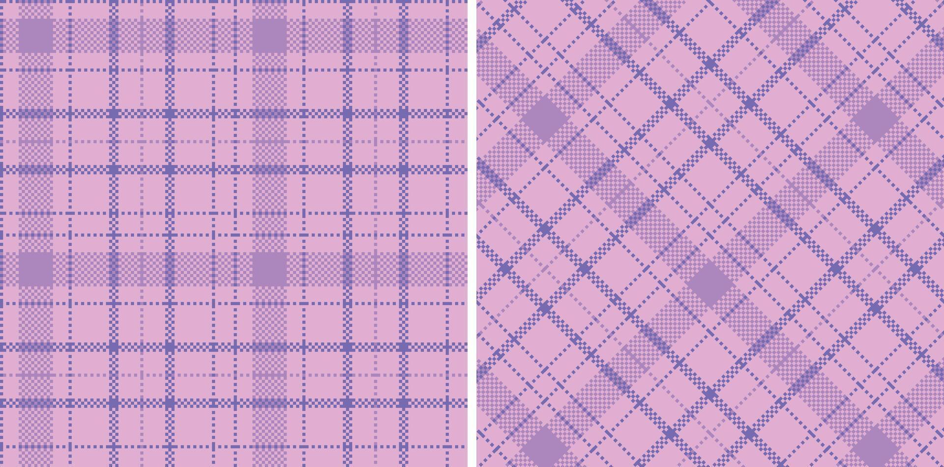 Modern Cool Powder Pink Seamless Madras Plaid Textile Design vector