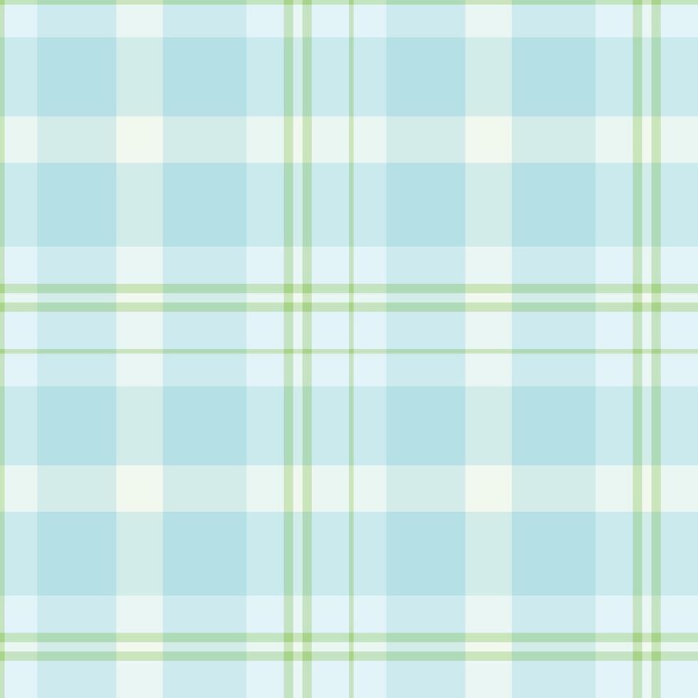 Spring Muted Mint Green and Light Ice Blue Seamless Checks Background vector