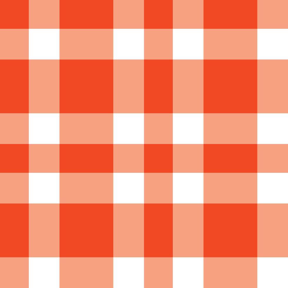 Bright Orangered and Dark White Seamless Checks Background vector