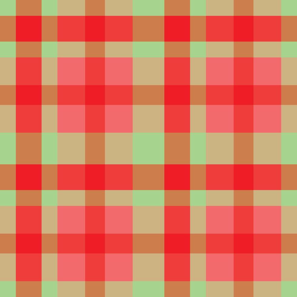 Spring Metallic Mint Green and Vivid Fire Engine Red Seamless Checks Background vector