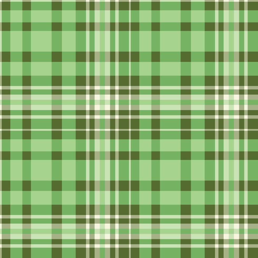 Metallic Camo Green and Deep Off White Seamless Checks Background vector