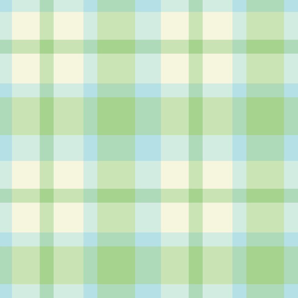 Dusty Pale Sky Blue Seamless Checks with Vivid Off White accents Background vector