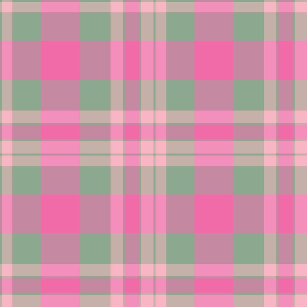 Smoky Greenish Grey and Iridescent Soft Pink Seamless Checks Background vector