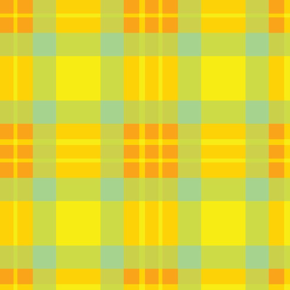 Spring Seamless Checks featuring Cool Yellowish Orange and Soft Yellow Background vector