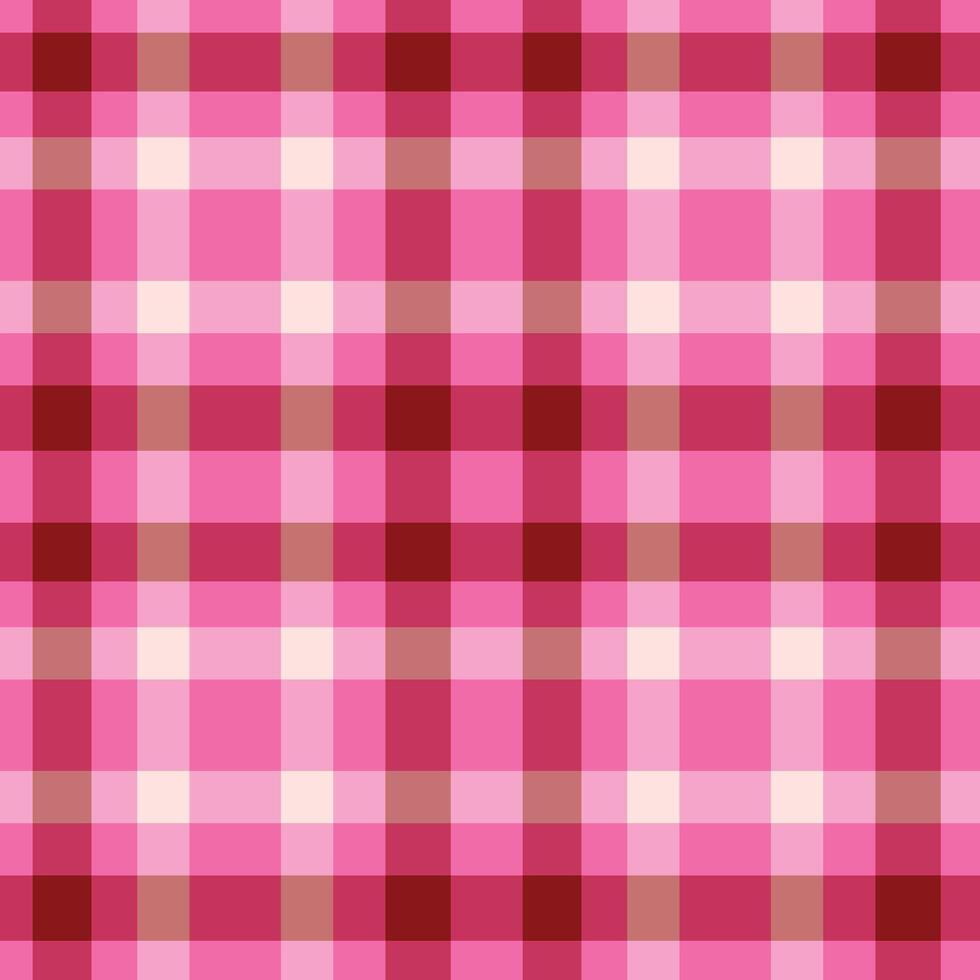 Spring Seamless Checks featuring Bright Bubblegum and Light Brick Red Background vector