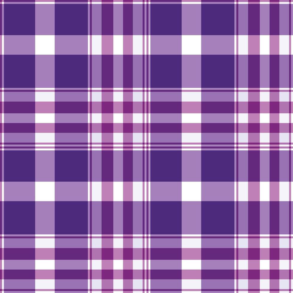 Spring Seamless Checks featuring Neon Warm Purple and Vivid White Background vector
