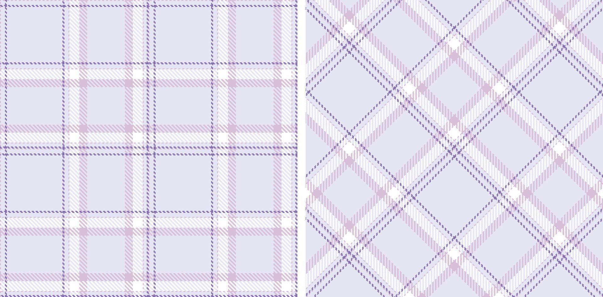 Spring Seamless Tartan featuring Pale Light Pink and Deep Pale Grey Fabric Design vector