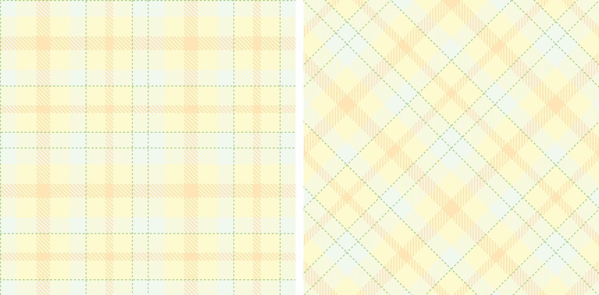 Spring Deep Pale and Dusty Mint Green Seamless Tartan Fabric Design vector