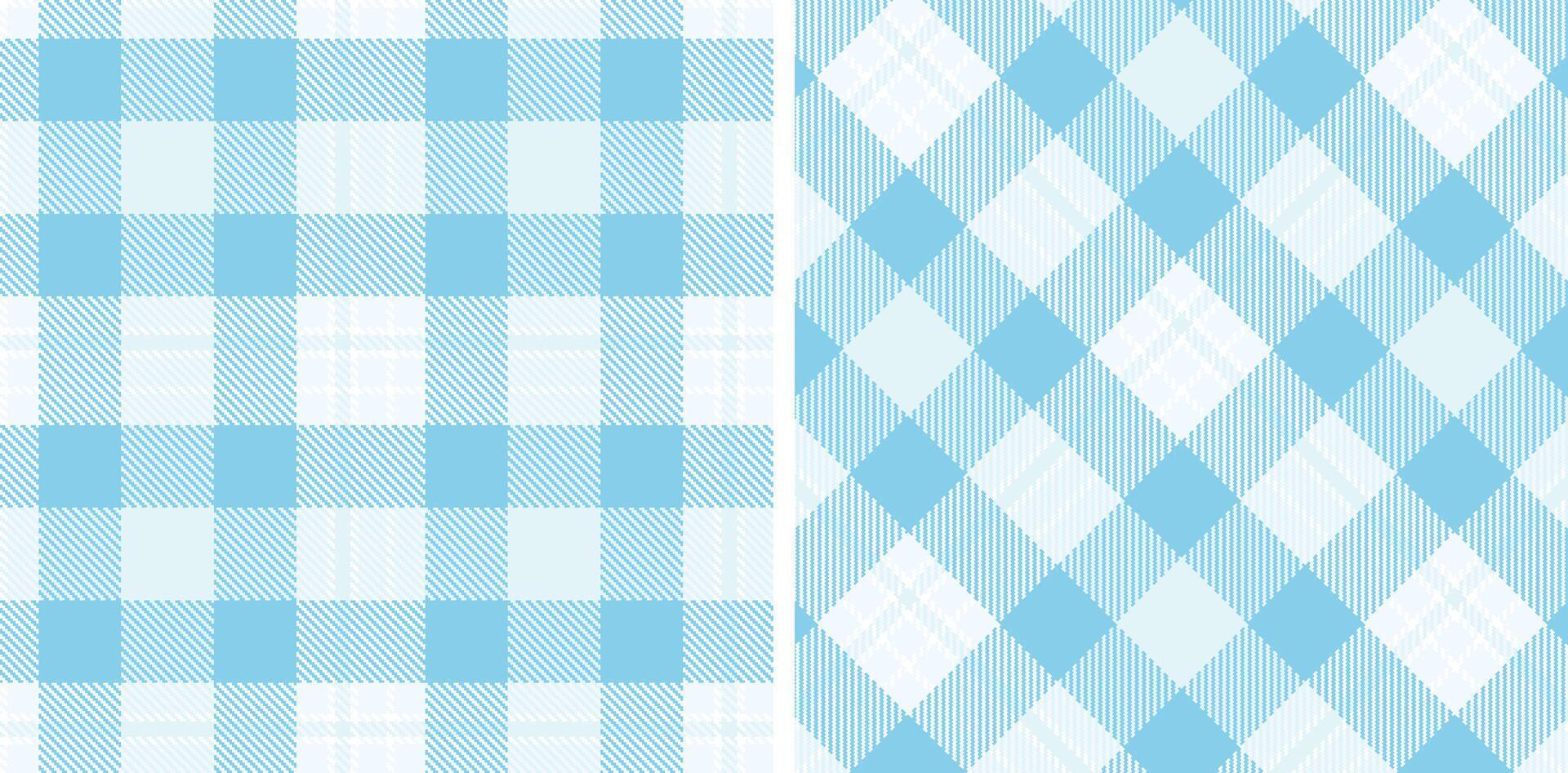 Dusty White Seamless Tartan with Light Pale Grey accents Fabric Design vector
