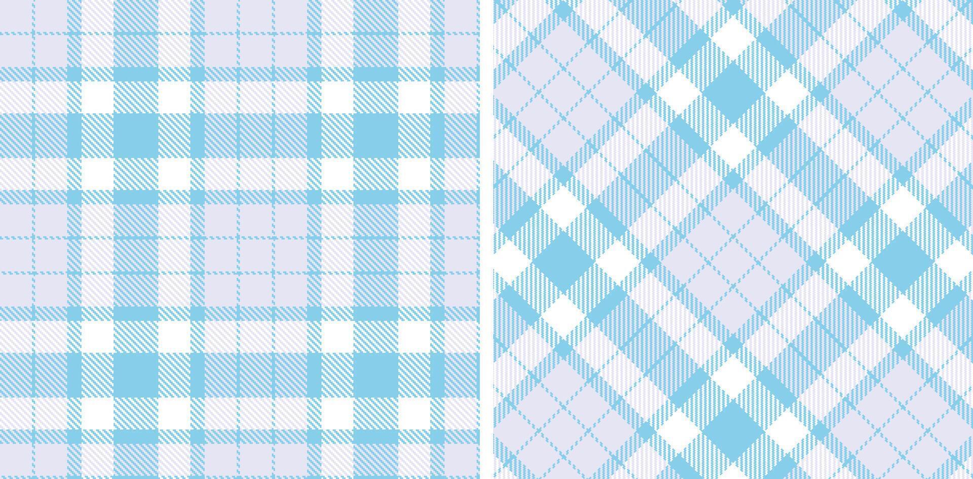 Muted Light Blue and Warm Pale Grey Seamless Tartan Fabric Design vector