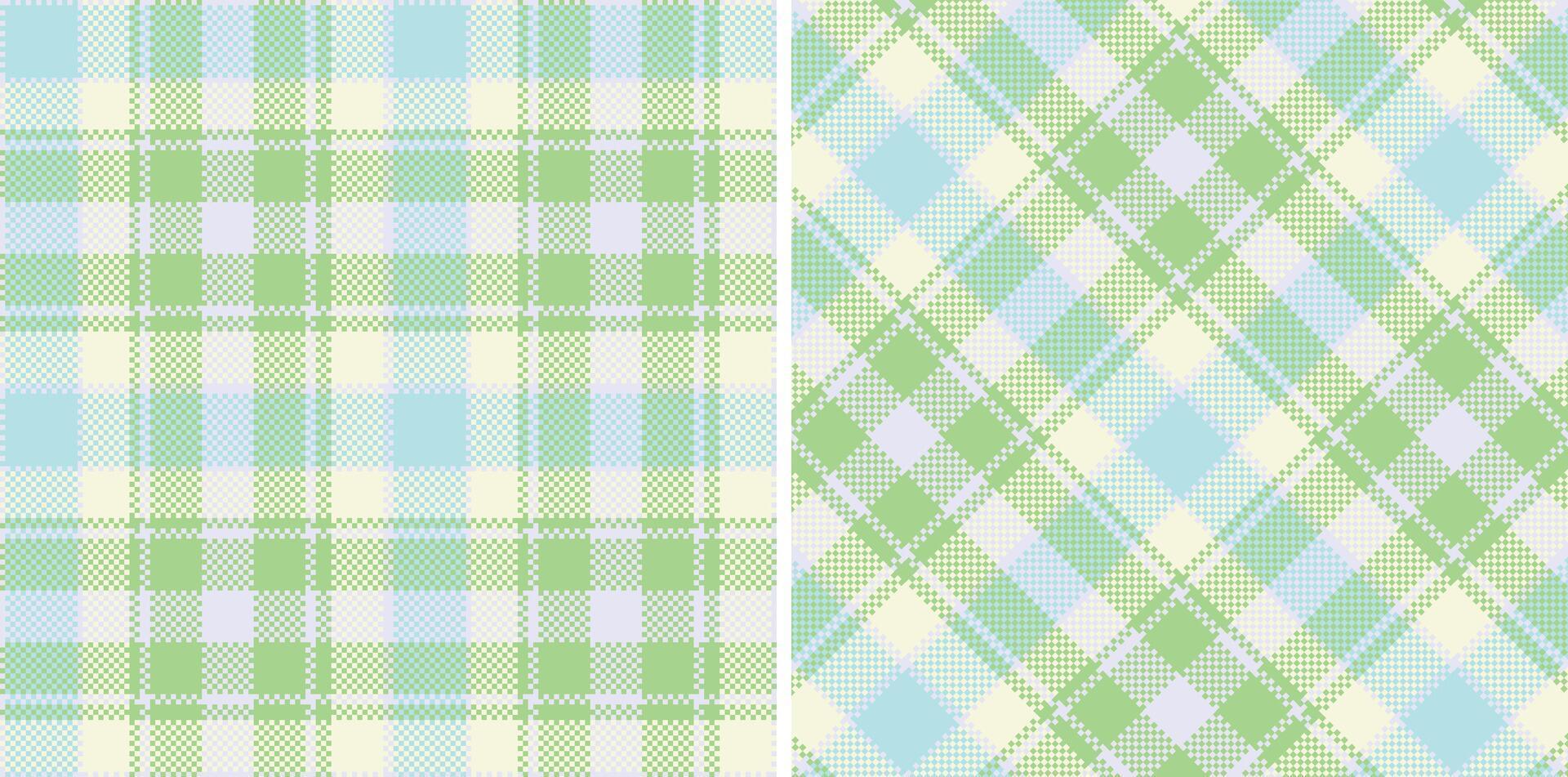 Deep Pale Grey Seamless Madras Plaid with Pale Mint Green accents Textile Design vector
