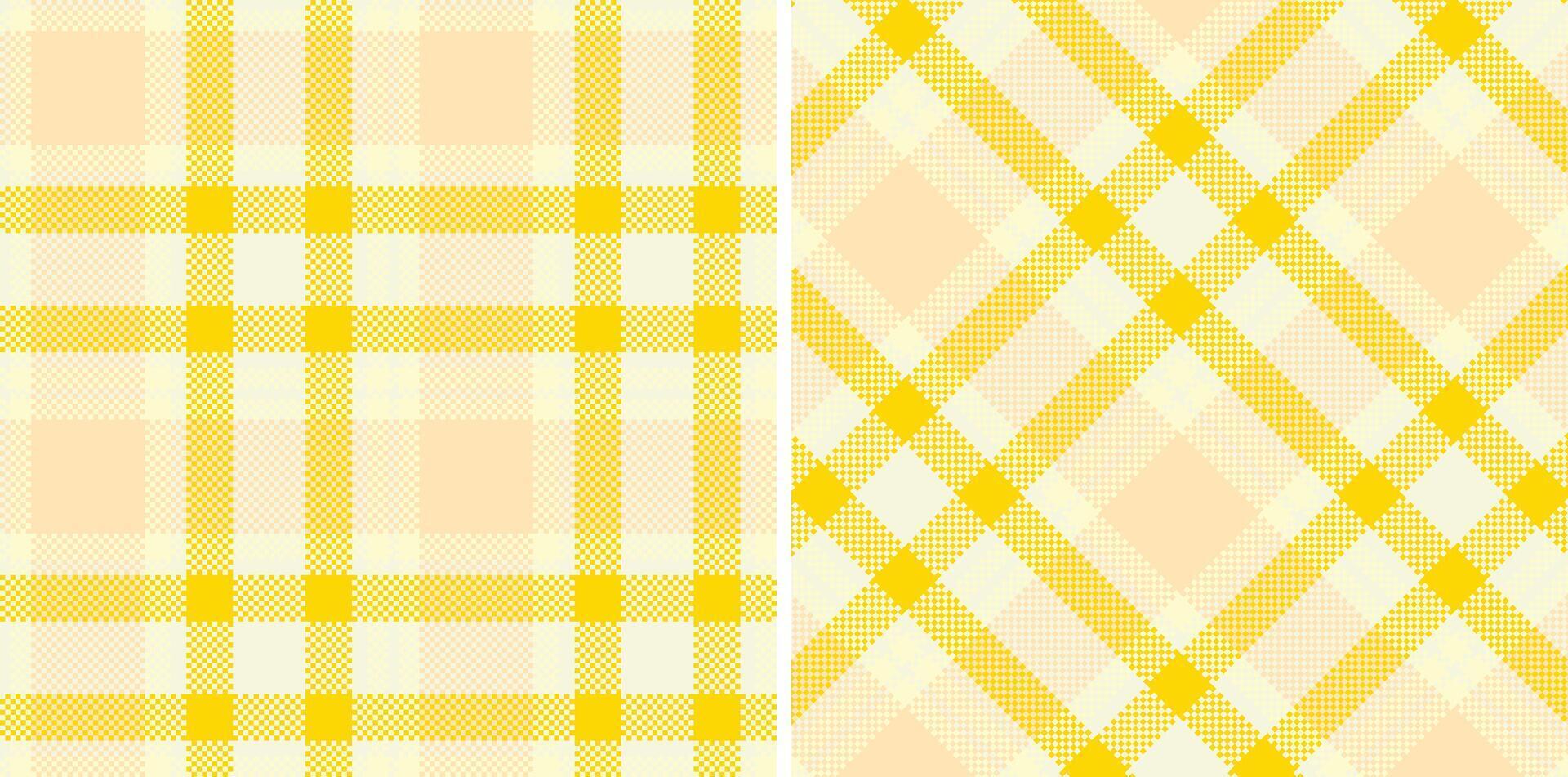 Dusty Off White Seamless Madras Plaid with Muted Pale accents Textile Design vector
