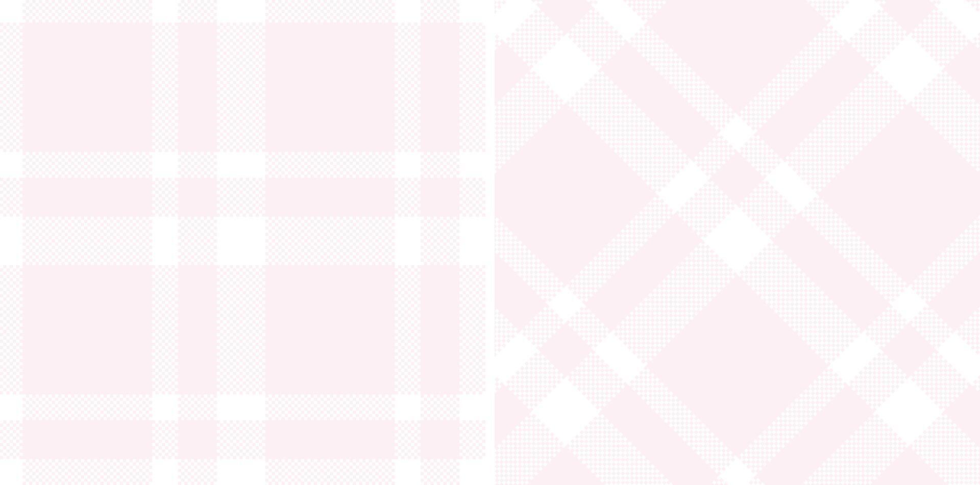 Spring Seamless Madras Plaid featuring Light White and Deep Very Light Pink Textile Design vector