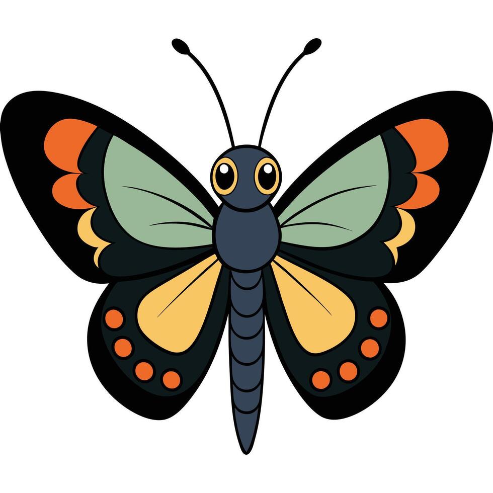 Minimalist Butterfly Design with Solid Colors for Branding vector